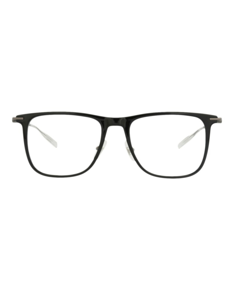 Montblanc Square Frame Injection Optical Frames MB0206O-30012078-001 Black Ruthenium Transparent