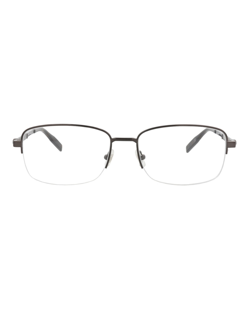 Montblanc Square-Frame Metal Optical Frames Ruthenium Ruthenium Transparent (MB0028O-30006815-006)