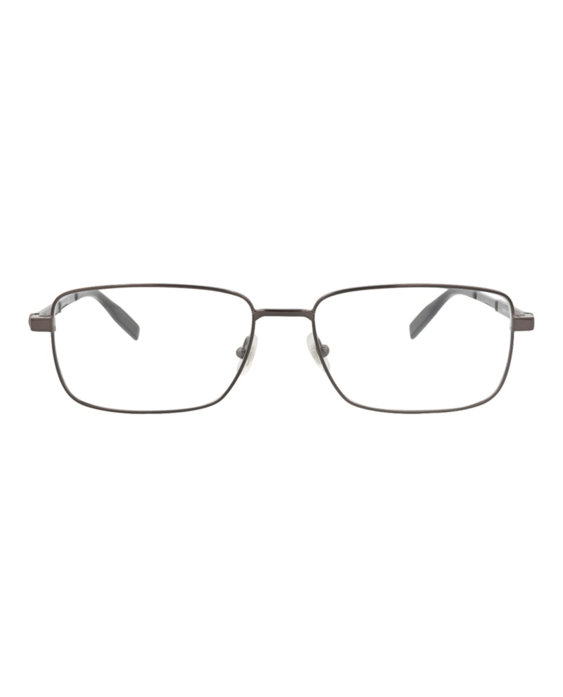 Men's Montblanc SquareFrame Metal Optical Frames in Ruthenium Ruthenium Transparent (Mb0029O/30006811/006)