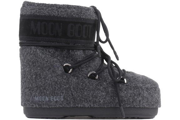 Moon Boot Icon Felt Low Boot Dark Grey