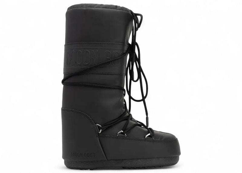 Moon Boot Icon Rubber Black (Women's) - 80D1402760-N001 - JP