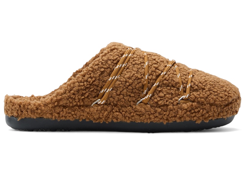 Moon Boot Teddy Slipper Cognac
