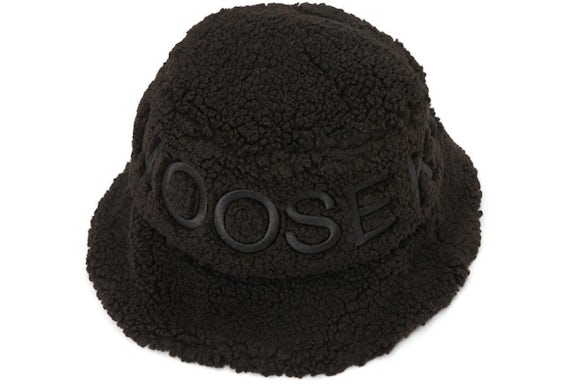 Moose Knuckles Logo Embroidered Bucket Hat Black/Black