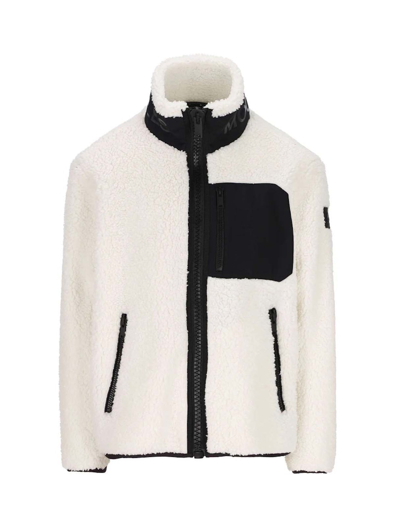 Pre-owned Moose Knuckles Men's Saglek Zip Up In Ivory