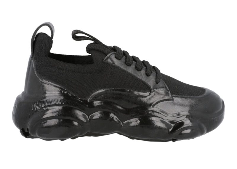 Pre-owned Moschino Teddy Bear Sole (women's) Sneakers In Black