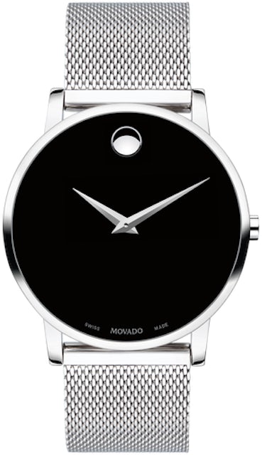 607219 Museum 40mm in - Classic Steel Stainless Movado US