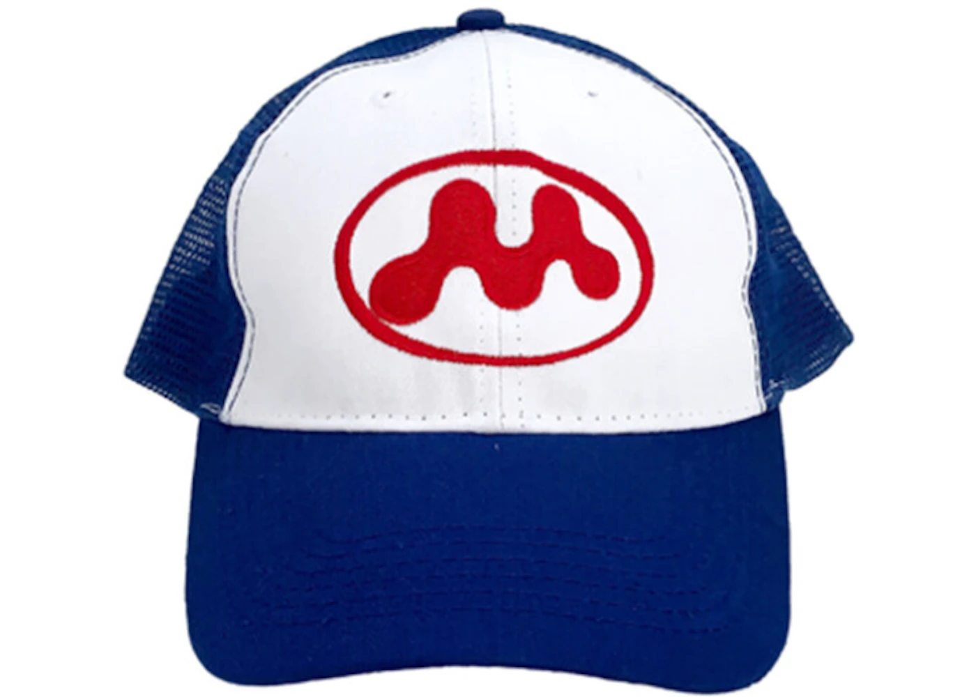 帽子mowalola キャップ ブルー - 帽子
