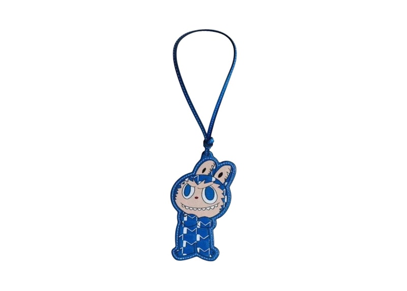 Pre-owned Moynat X Kasing Lung The Monsters Bag Charm In Blue