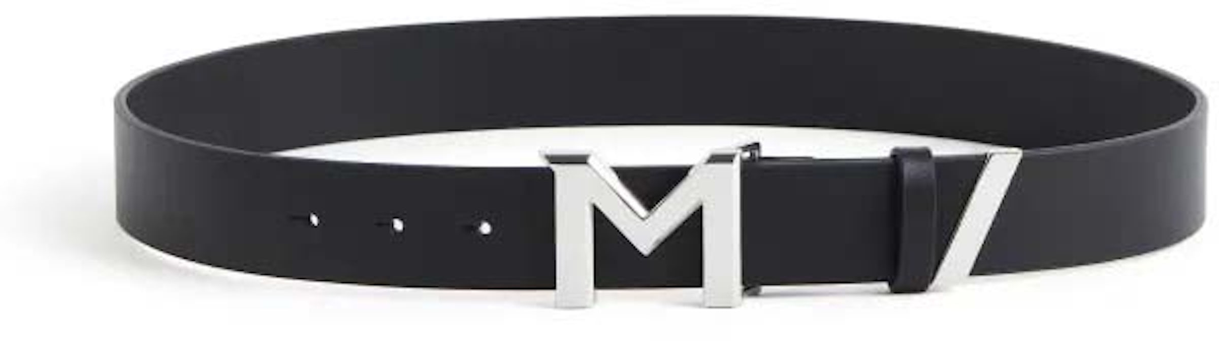 MCM Claus Enamel M Reversible Belt 1.2W Ruby Red/Black in Leather with  Gold-tone - US