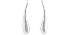 Mugler H&M Teardrop Earrings Silver-colored