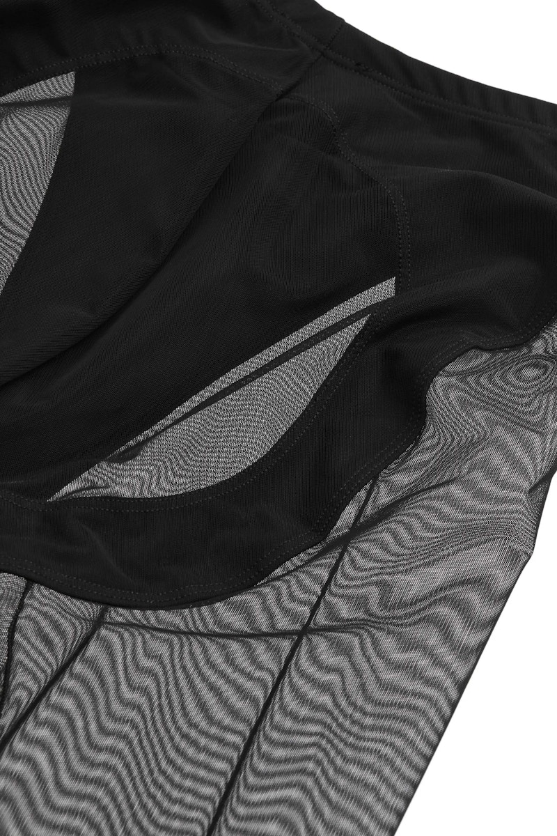 Mugler H&M 30 Denier Tights with Seams Black SS23 US