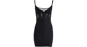 Mugler H&M Corset-Style Mini Dress Black