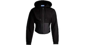 Mugler H&M Corset-Waist Hooded Jacket (Mens) Black