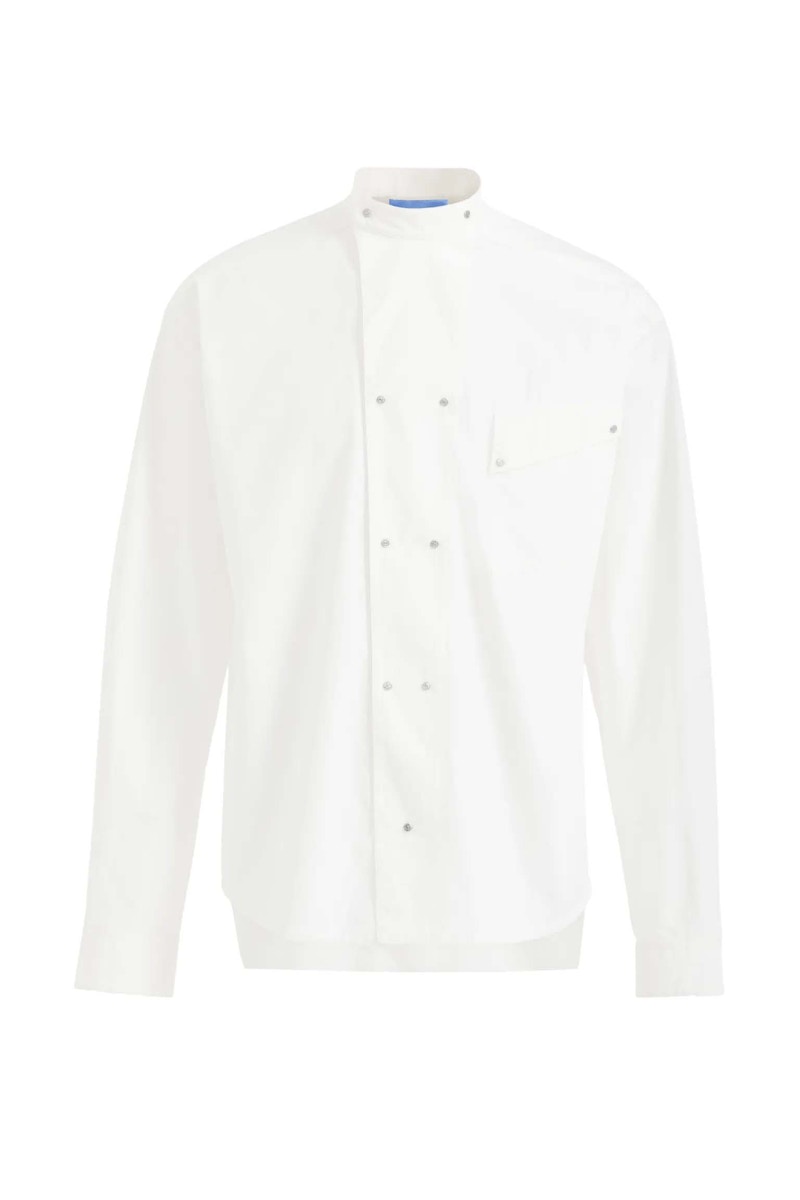 Mugler H&M Double-Breasted Poplin Shirt (Mens) White Men's - SS23 - US