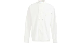 Mugler H&M Double-Breasted Poplin Shirt (Mens) White