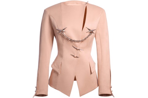 Mugler Vestito Rosa H&m Mugler H&M Giacca In Lana A Clessidra