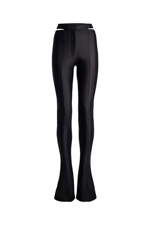 Pre-owned Mugler H&m Jersey Cut-out Pants Black