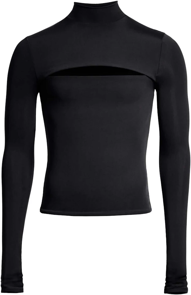 Mugler H&M Jersey Cut-Out Shirt (Mens) Black