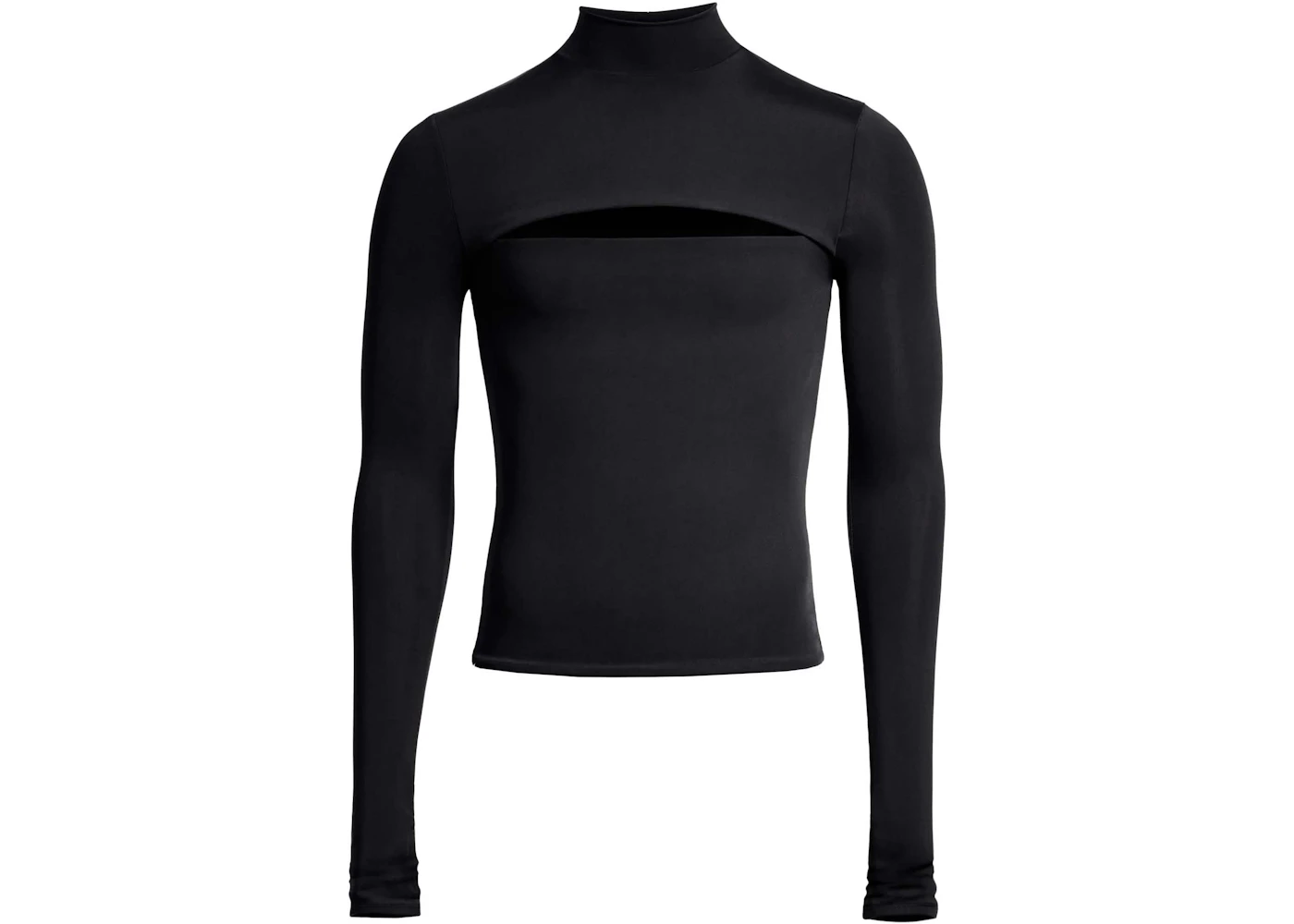 Mugler H&M Jersey Cut-Out Shirt (Mens) Black Men's - SS23 - US