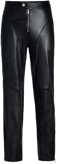 Mugler H&M Leather Biker Pants (Mens) Black Men's - SS23 - US