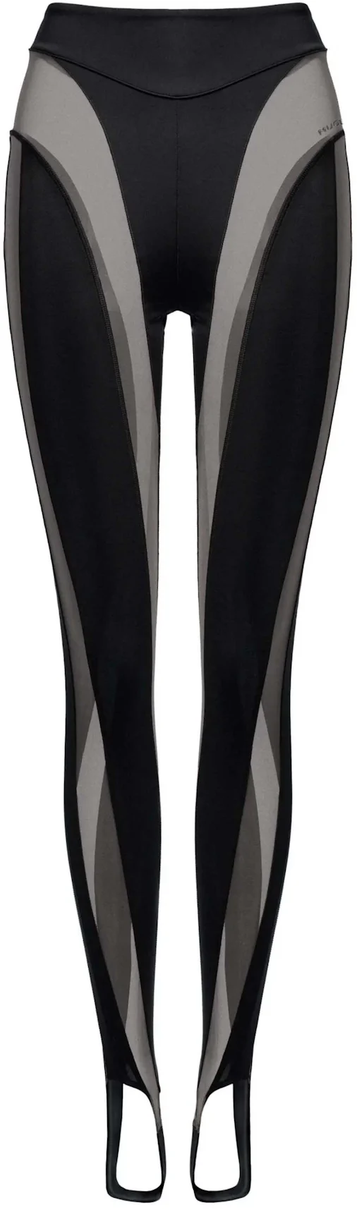 Mugler H&M Mesh-Paneled Stirrup Leggings Black - SS23 - US