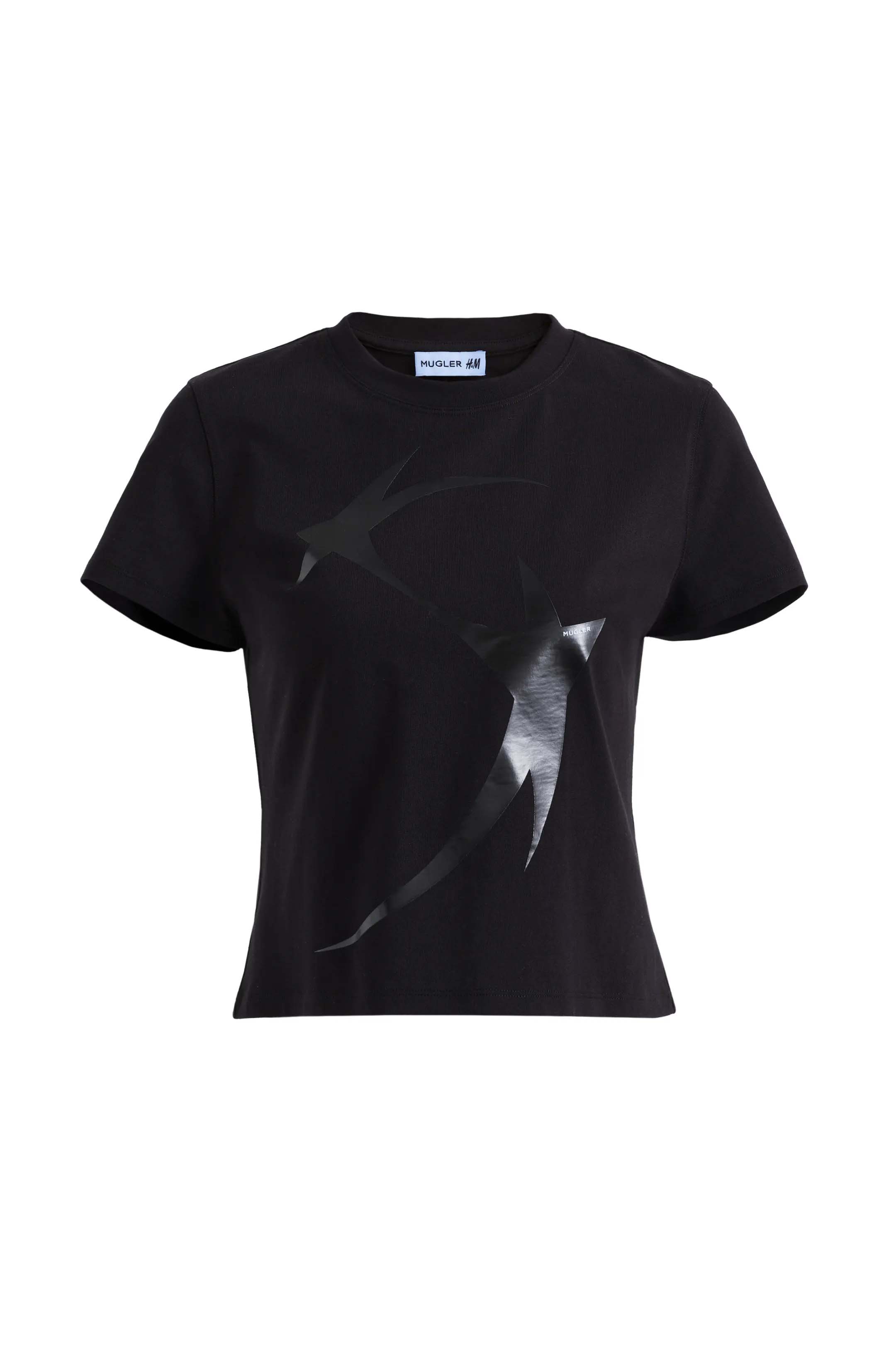 Mugler H&M Printed Fitted T-shirt Black - SS23 - US