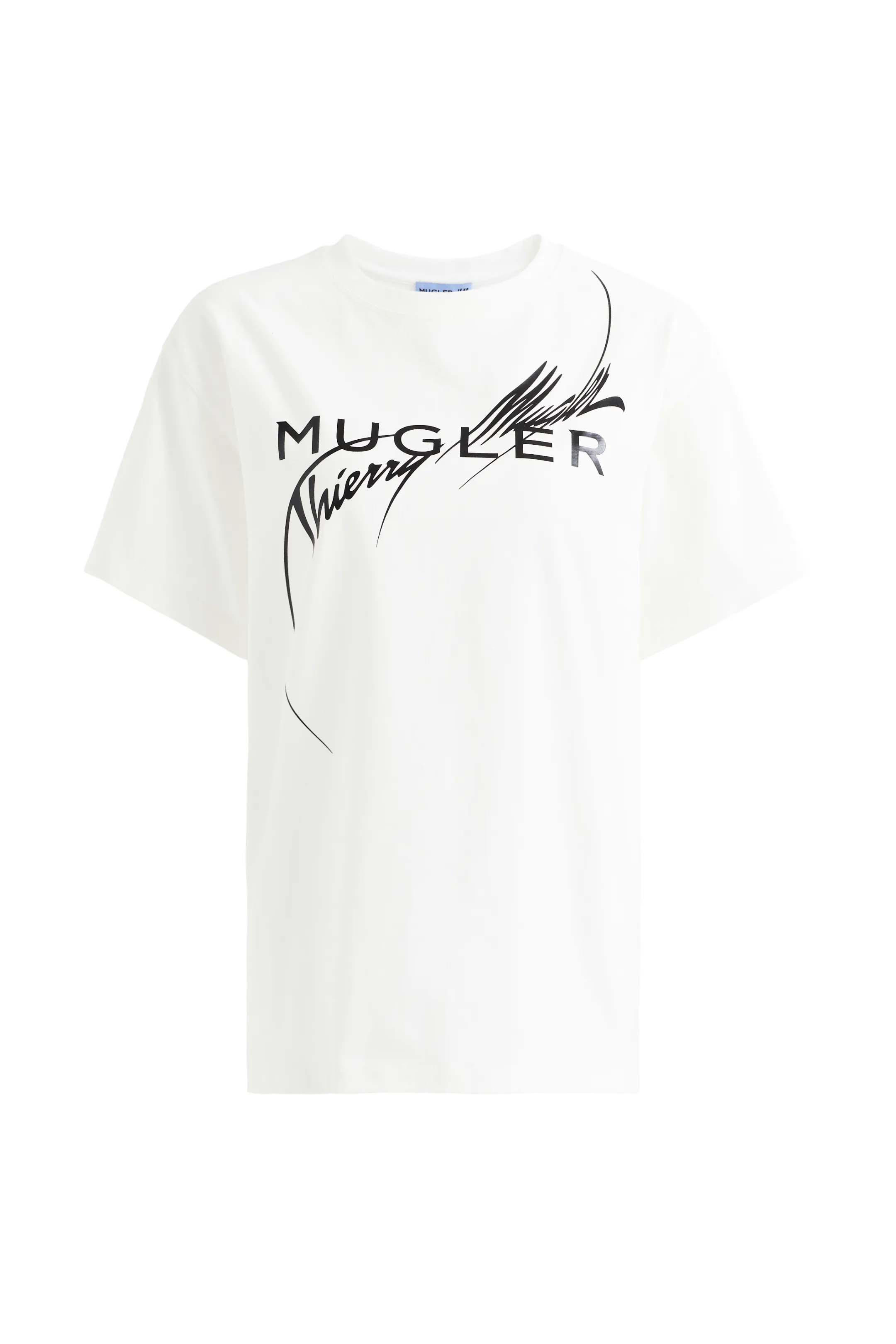 Mugler H&M Printed Fitted T-shirt Blue - SS23 - JP