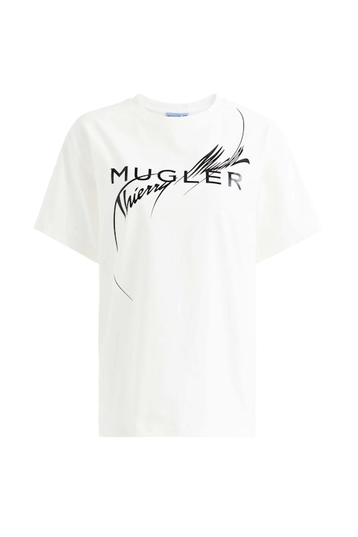 Pre-owned Mugler H&m Printed T-shirt White