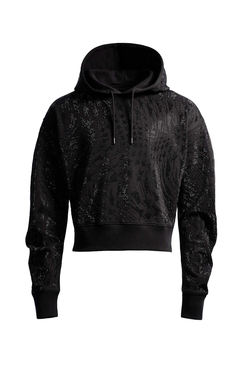 Mugler H&M Rhinestone-Embellished Hoodie (Mens) Black