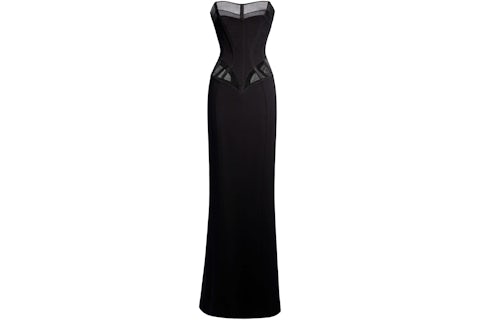 Mugler H&M Strapless Evening Gown Black - SS23 - US Mugler H&M Strapless Evening Gown Black - SS23 - US
