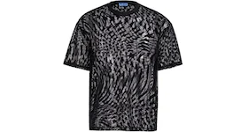 Mugler H&M Swirling Star Mesh T-shirt (Mens) Black