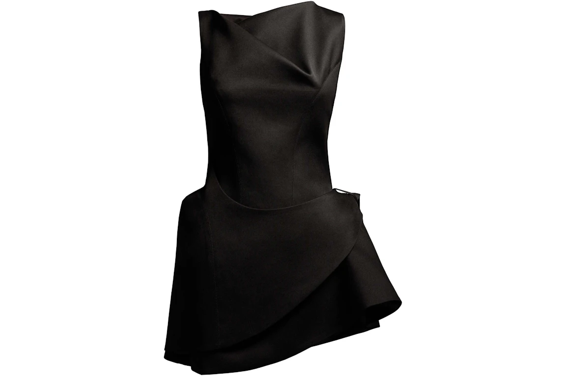 Mugler H&M Wool Mini Dress Black - SS23 - IT