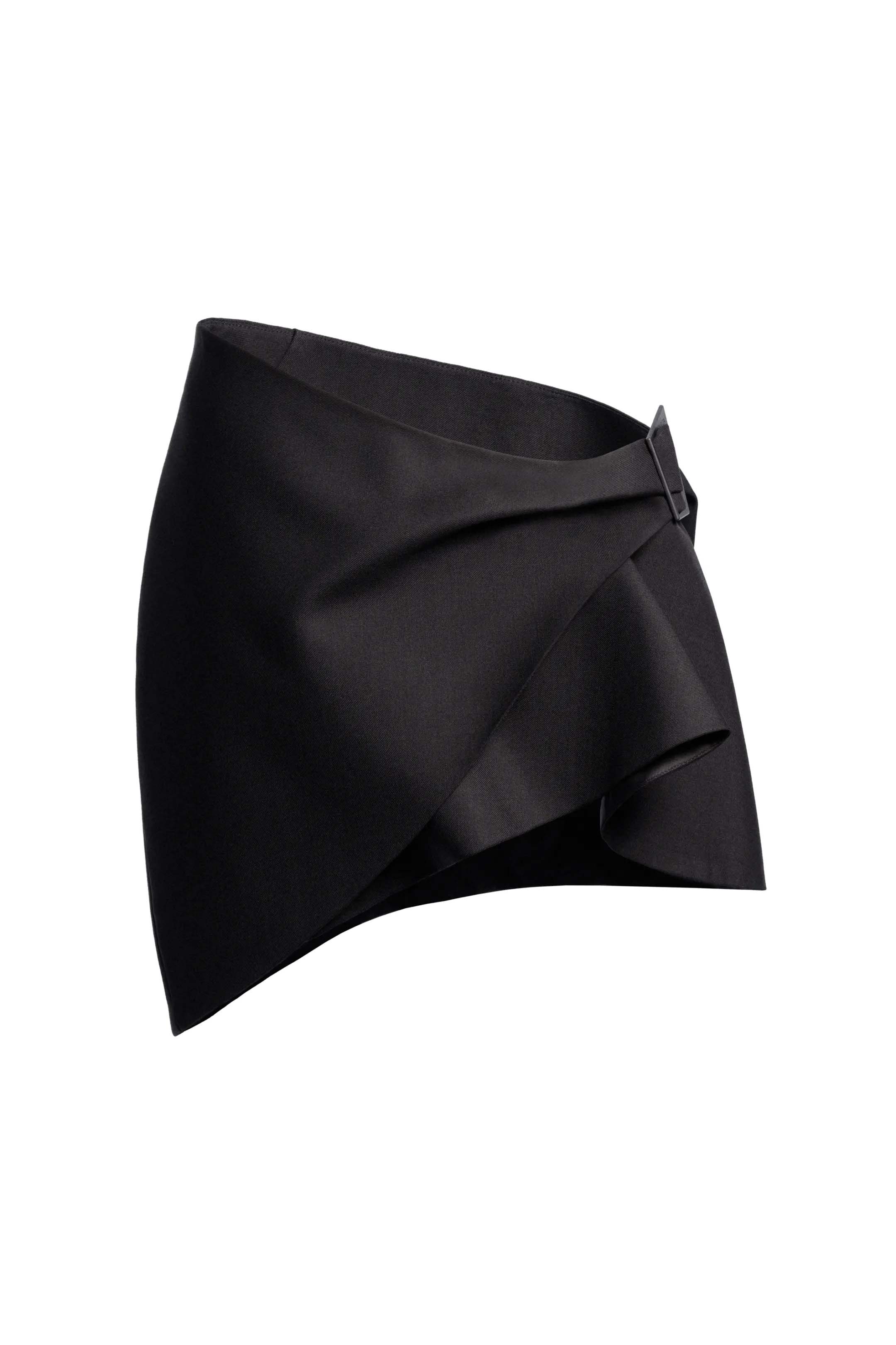 Mugler H&M Wool Mini Skirt Black - SS23 - US