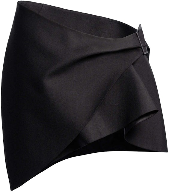 Monogram Denim Mini Wrap Skirt - Ready to Wear