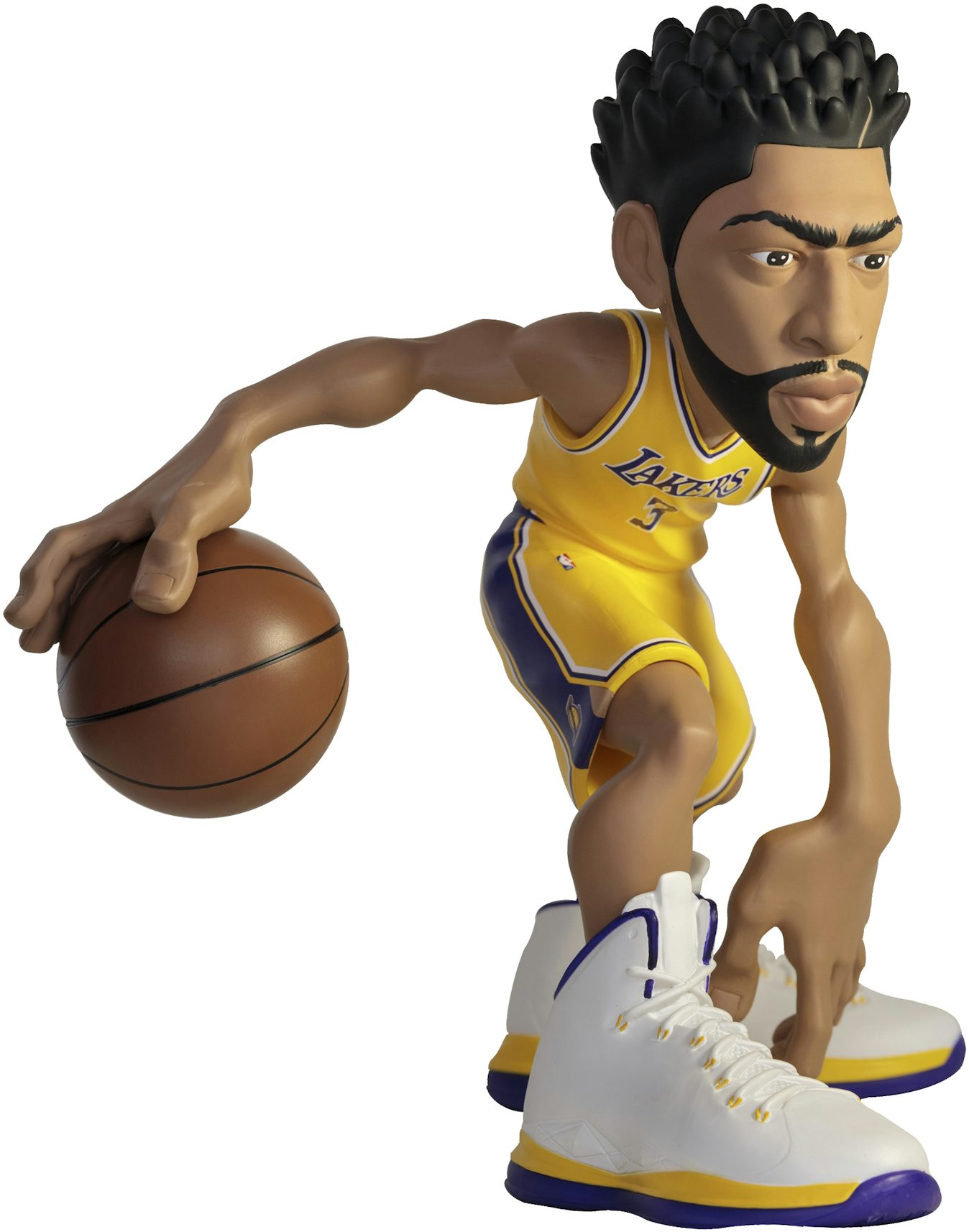 NBA Small Stars Anthony Davis Action Figure Lakers 2019-20 Jersey Gold - US