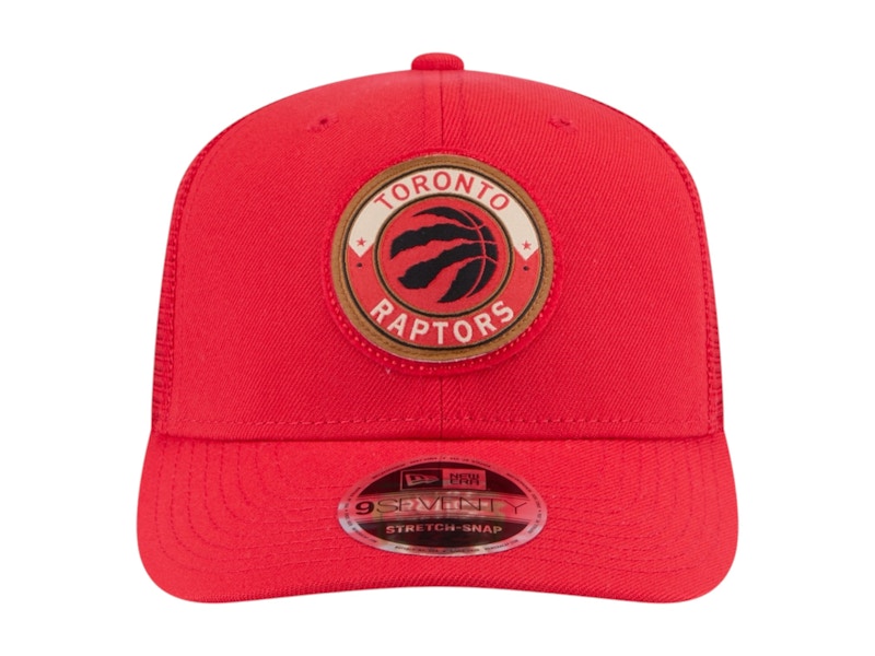 NBA Toronto Raptors New Era Victory Grove Circle Patch 9Seventy Adjustable Hat Red