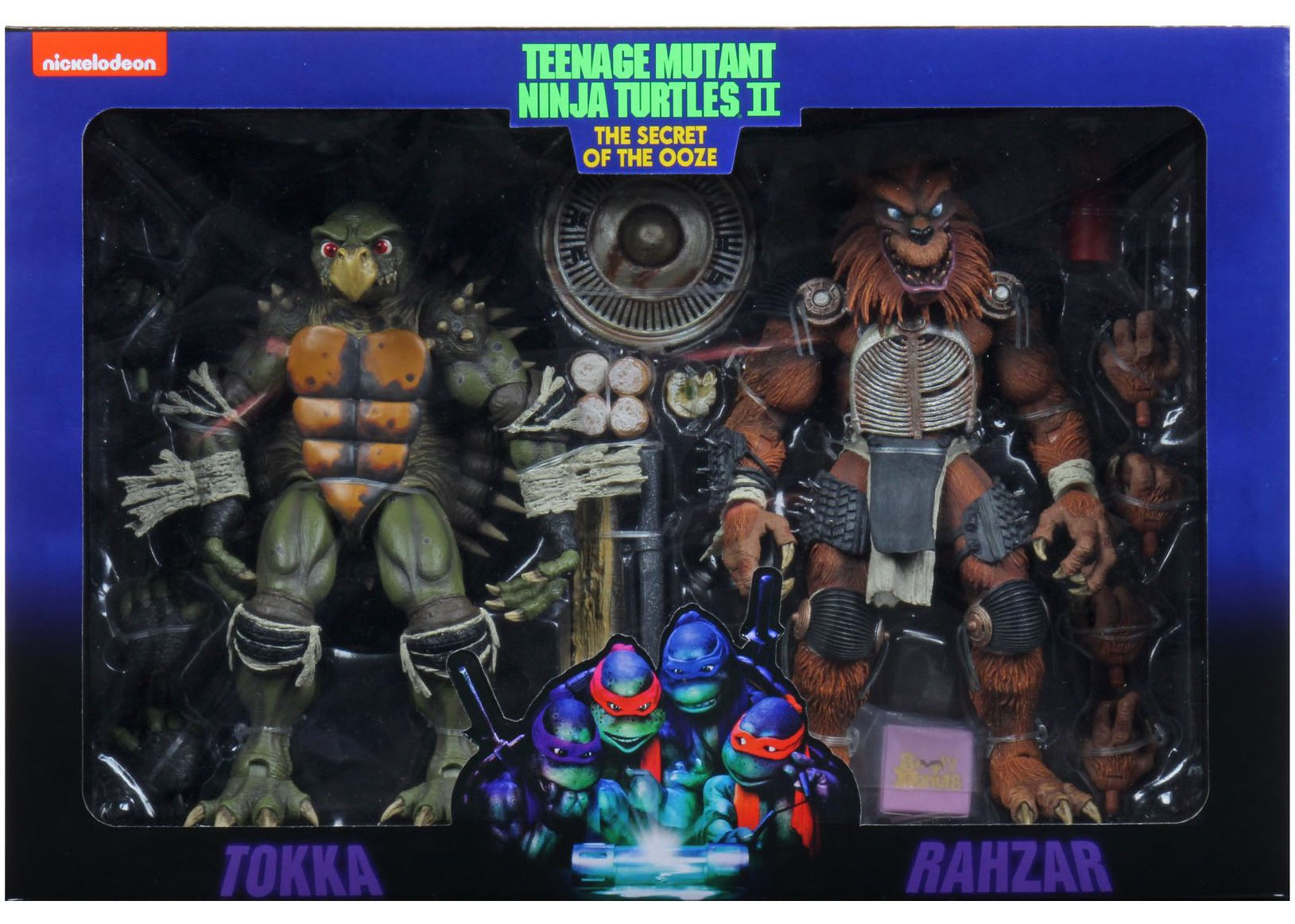 NECA Teenage Mutant Ninja Turtles Tokka and Rahzar (Secret of the Ooze)  Action Figure