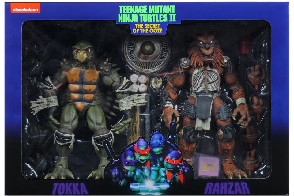 NECA Teenage Mutant Ninja Turtles Tokka and Rahzar (Secret of the Ooze) Action Figure