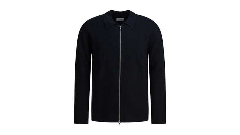 NN.07 Harald Wool Zipper Sweater Blue