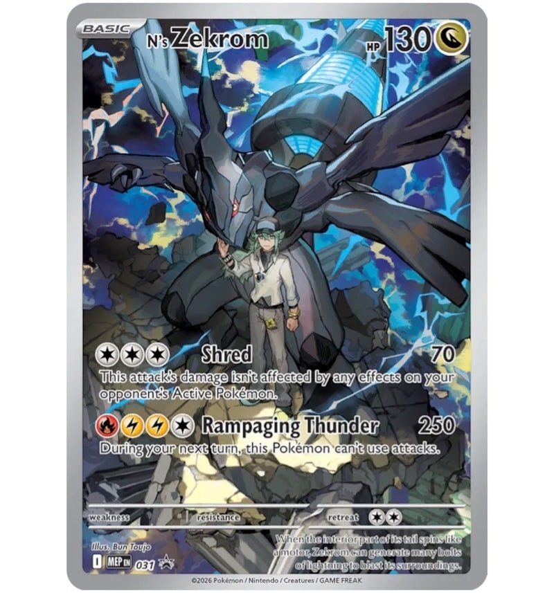 NS Zekrom 2025 Pokmon Scarlet & Violet Mega Evolution Promos Promo Rare 31 Ungraded - 2025 - US NS Zekrom 2025 Pokmon Scarlet & Violet Mega Evolution Promos Promo Rare 31 Ungraded - 2025 - US