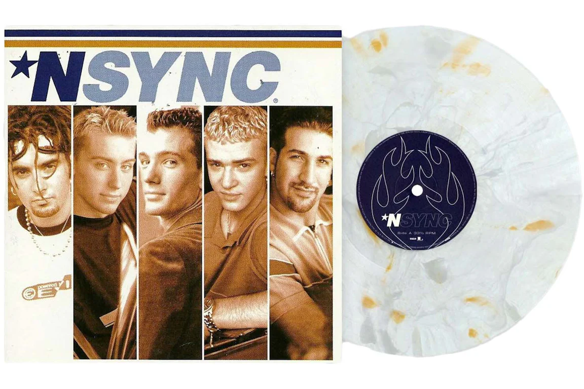 *NSYNC - *NSYNC 25th Anniversary LP Vinyl (LE 2000) Gold & White Marble ...
