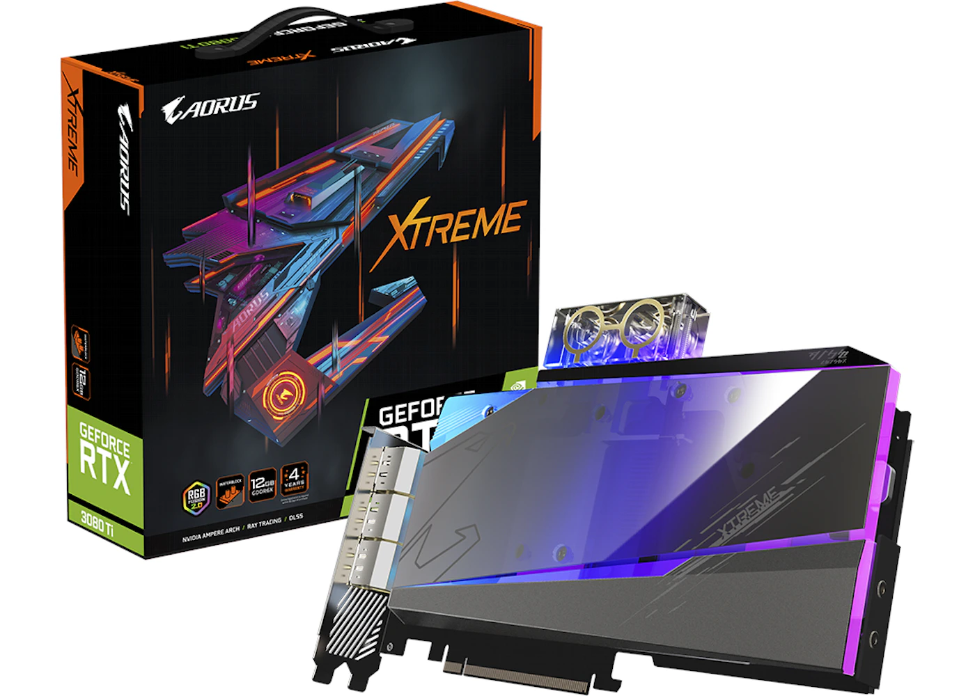 NVIDIA AORUS GeForce RTX 3080 Ti XTREME WATERFORCE 12G Graphics 