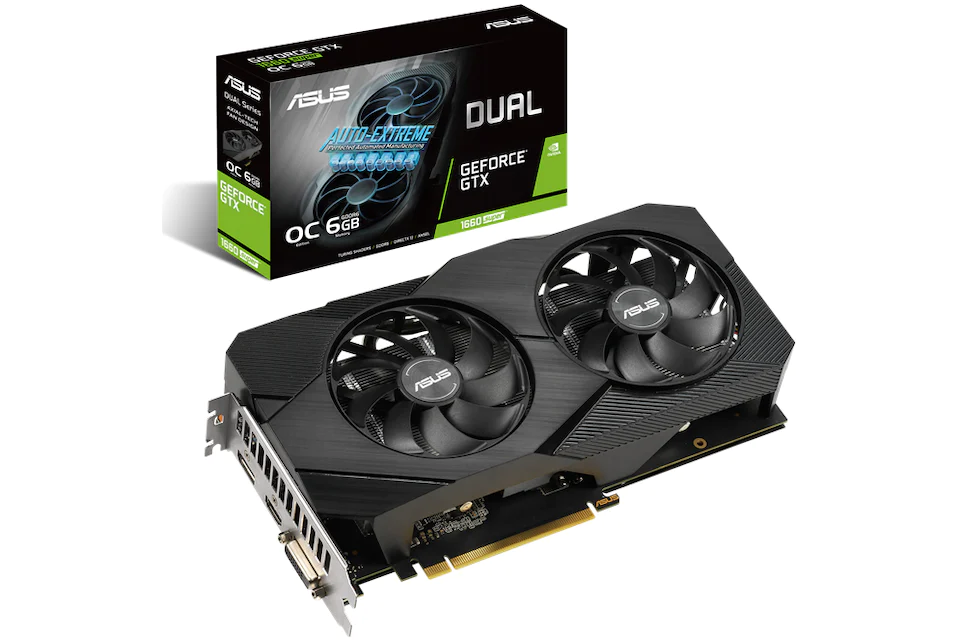NVIDIA ASUS Dual GeForce GTX 1660 SUPER OC 6G Graphics Card (DUAL-GTX1660S-O6G-EVO)