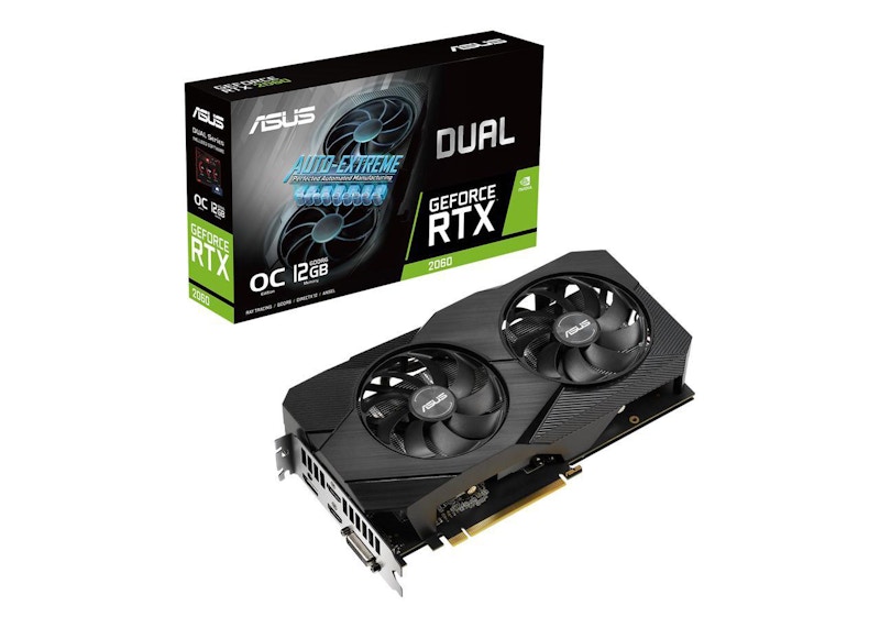 NVIDIA ASUS Dual GeForce RTX 2060 EVO 12G OC Graphics Card DUAL-RTX2060 ...