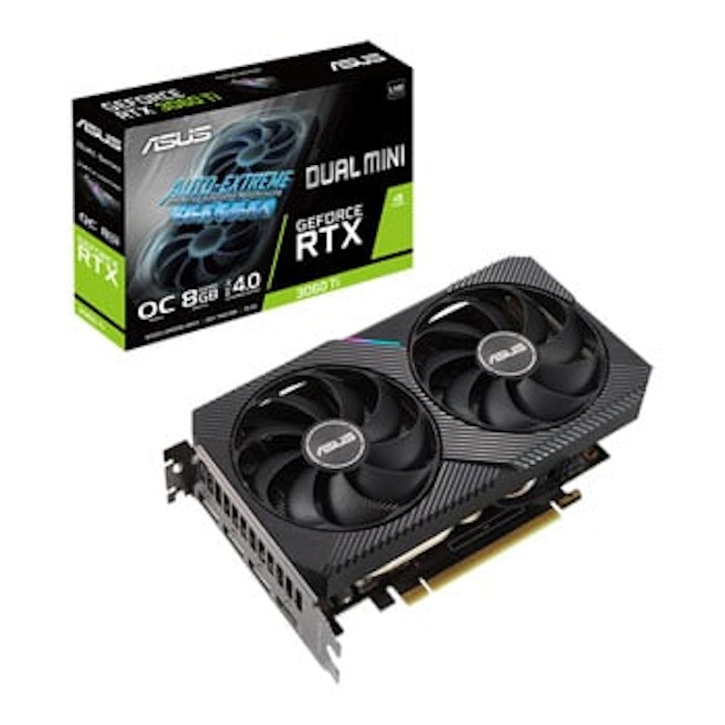 NVIDIA ASUS Dual Mini GeForce RTX 3060 Ti 8G OC LHR Graphics Card (DUAL- RTX3060TI-O8G-MINI-V2) - US