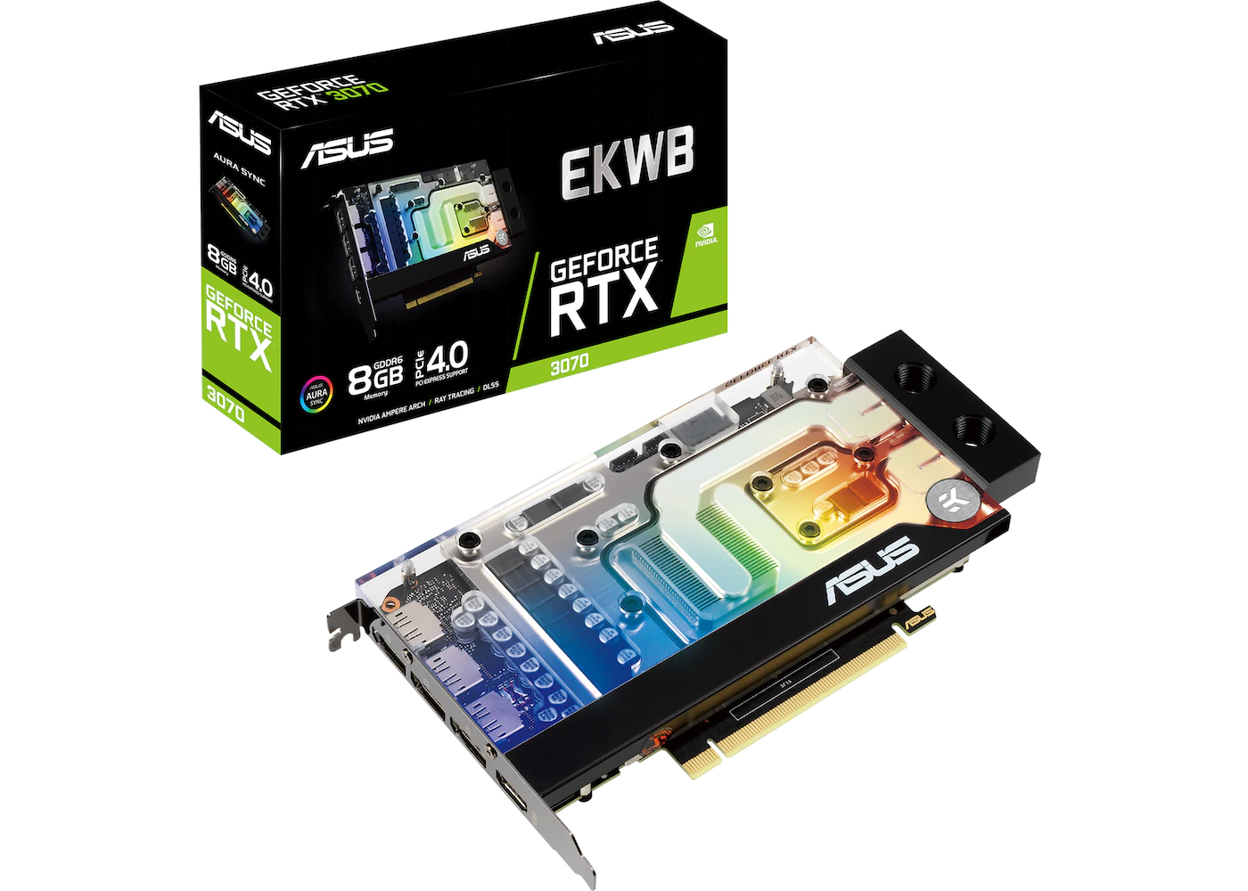 NVIDIA ASUS EKWB GeForce RTX 3070 8GB Graphics Card (RTX3070-8G-EK