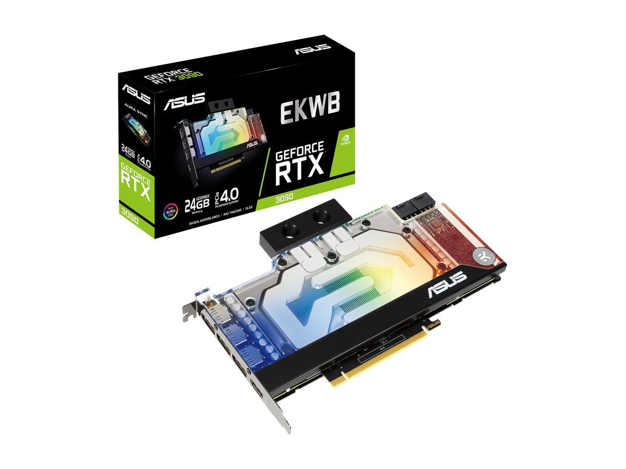 NVIDIA ASUS EKWB GeForce RTX 3090 24GB Graphics Card (RTX3090-24G