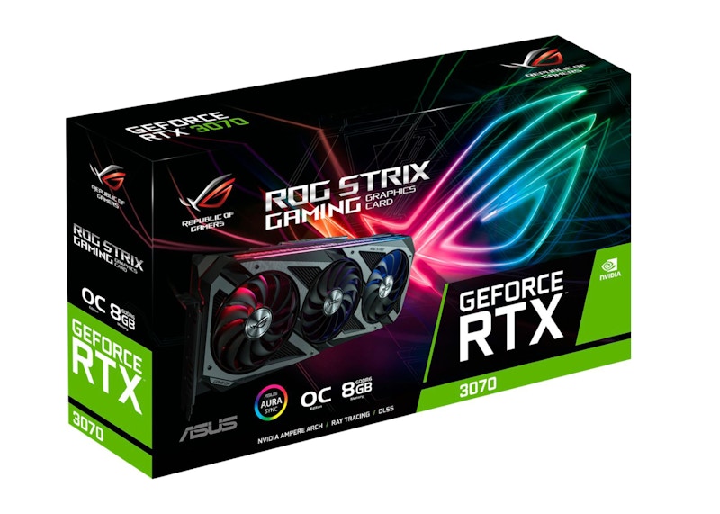 NVIDIA ASUS GEFORCE RTX 3070 8GB OC Edition Graphics Card ROG