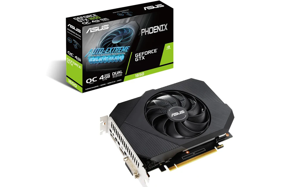 NVIDIA ASUS Phoenix GeForce GTX 1650 4G OC Graphics Card (PH-GTX1650-O4GD6)