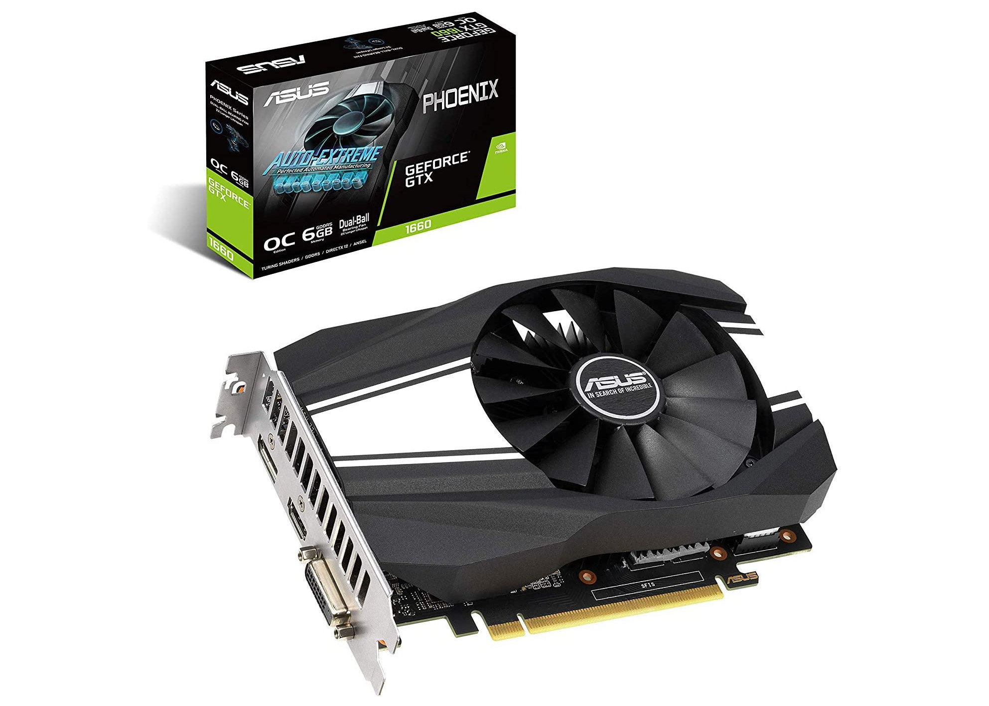 NVIDIA ASUS Phoenix GeForce GTX 1660 6G OC Graphics Card (PH